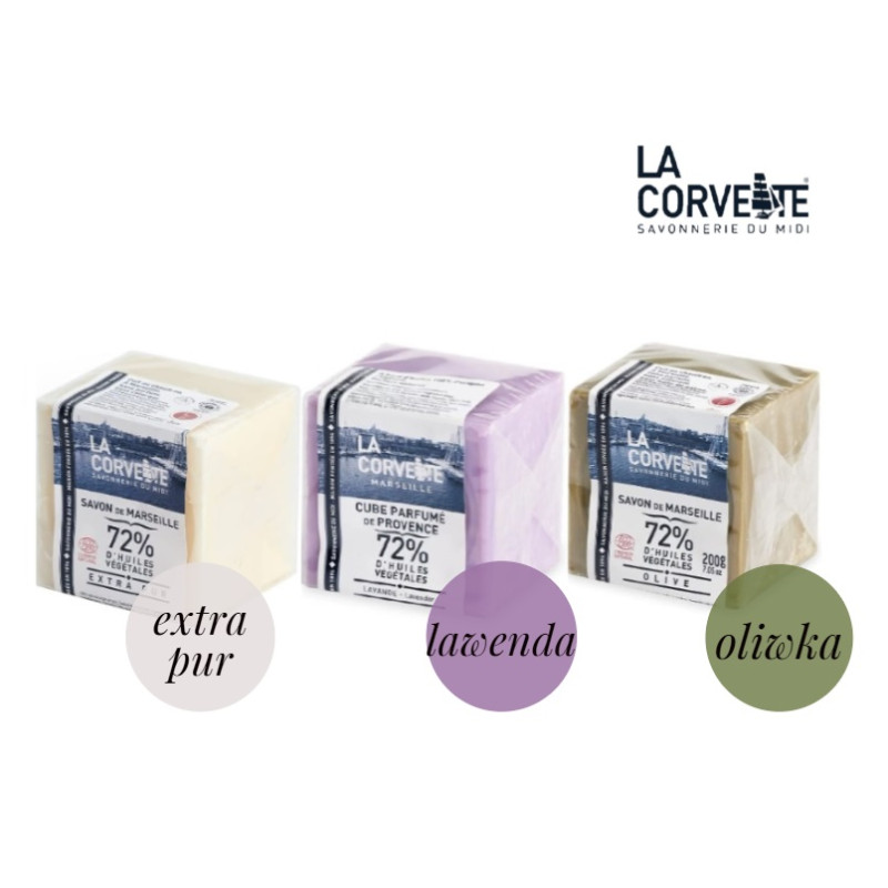 La Corvette PROWANSALSKIE TRIO 3x200g extra pur oliwka lawenda