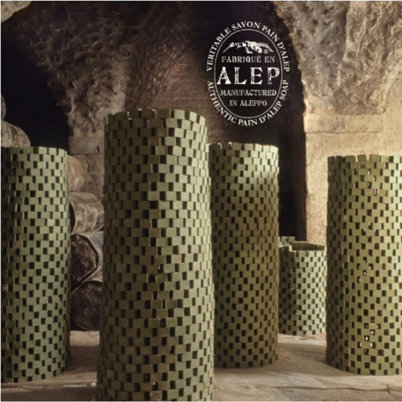 Aleppo Soap Co. Mydło Aleppo OLIWKOWO-LAUROWE 4x200g + worek jutowy logowany Zestaw Startowy